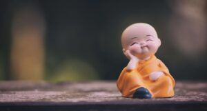 smiling baby buddha figurine